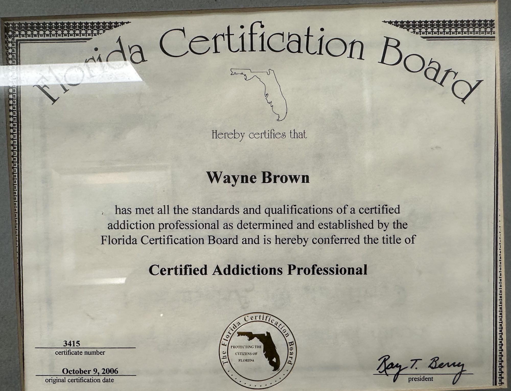 Certification Certification