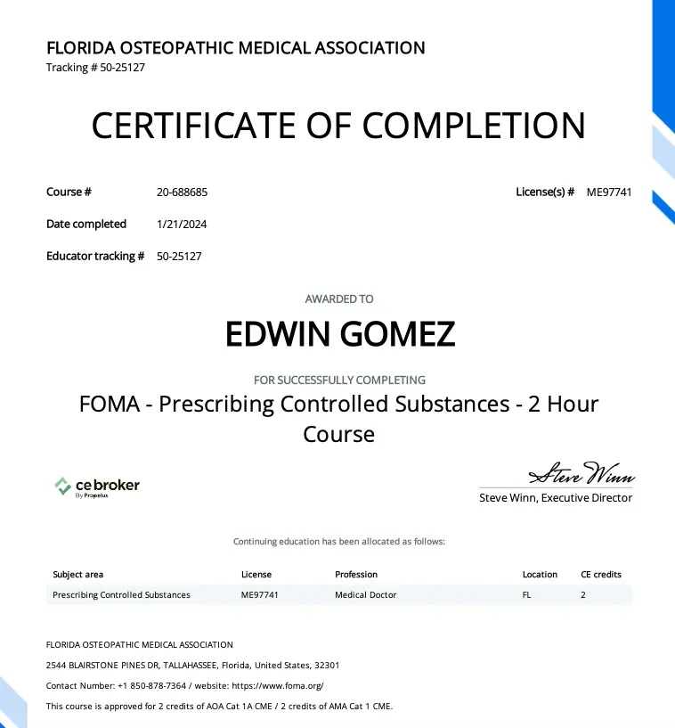 Certification Certification