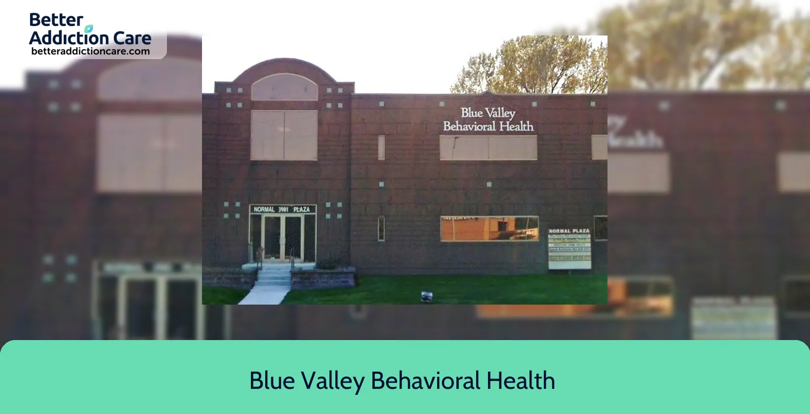Blue Valley Behavioral 3901 Normal Boulevard 1 Blue Valley Behavioral 3901 Normal Boulevard 1