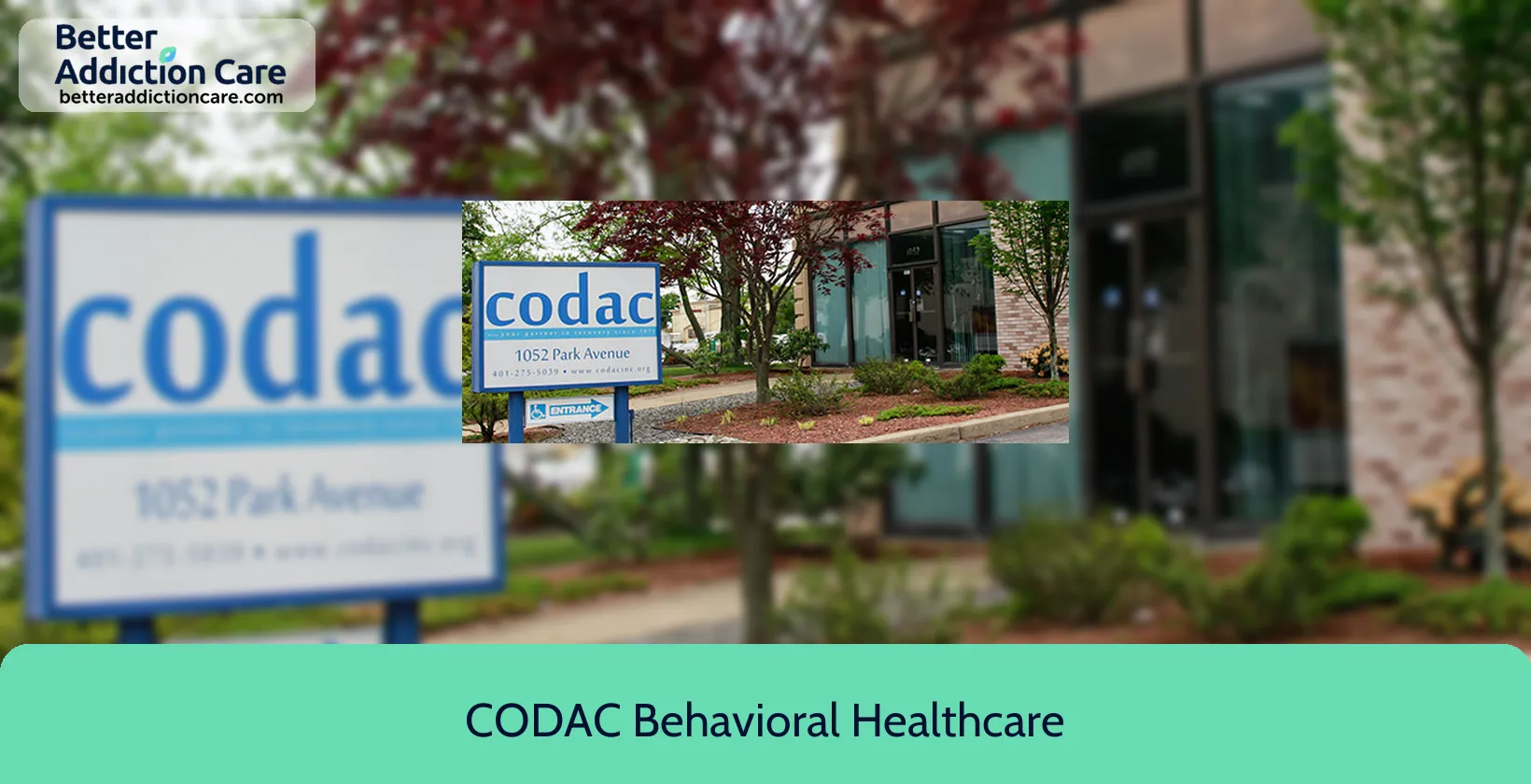 CODAC Behavioral Healthcare 1052 Park Avenue 1 CODAC Behavioral Healthcare 1052 Park Avenue 1