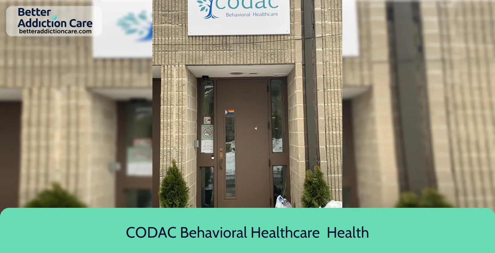 CODAC Behavioral Healthcare 50 Health Lane 1 CODAC Behavioral Healthcare 50 Health Lane 1