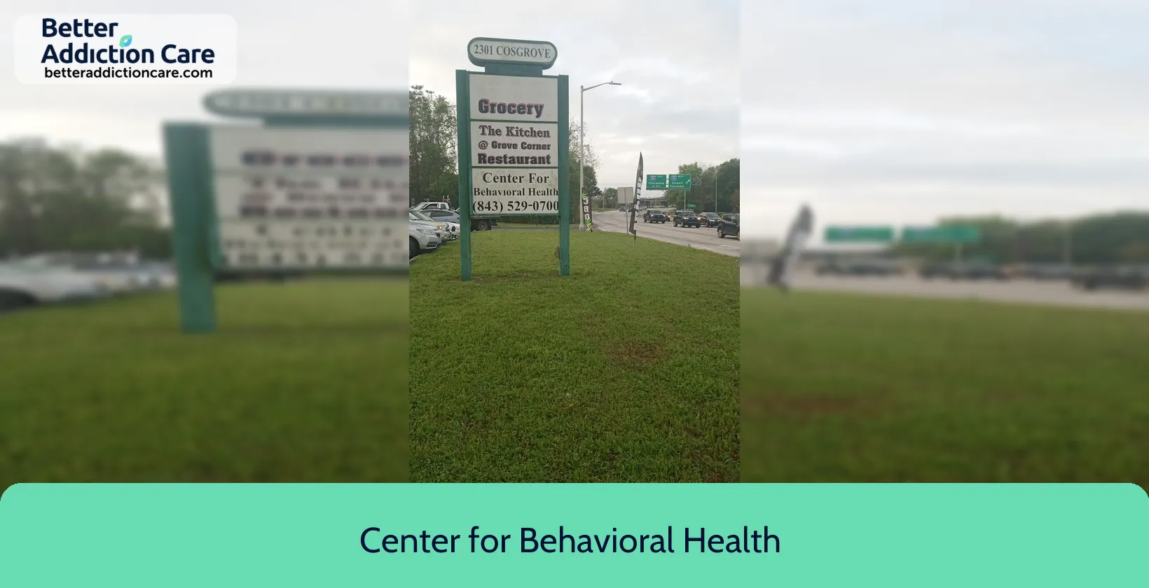 Center for Behavioral 2301 Cosgrove Avenue 1 Center for Behavioral 2301 Cosgrove Avenue 1