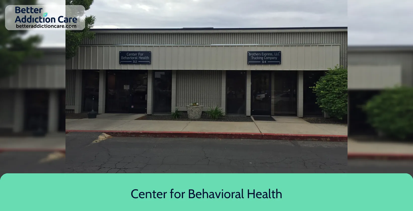 Center for Behavioral 92 South Cole 1 Center for Behavioral 92 South Cole 1