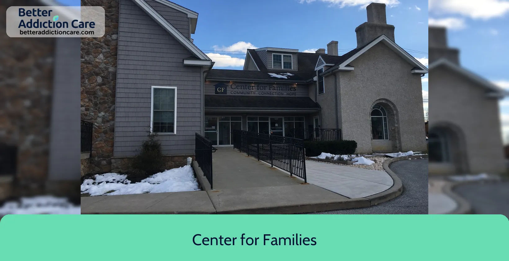 Center for Families 101 Phoenixville Pike 1 Center for Families 101 Phoenixville Pike 1