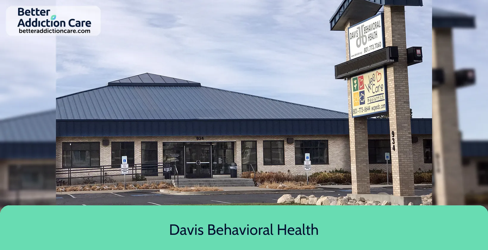 Davis Behavioral Health 934 South Main 1 Davis Behavioral Health 934 South Main 1