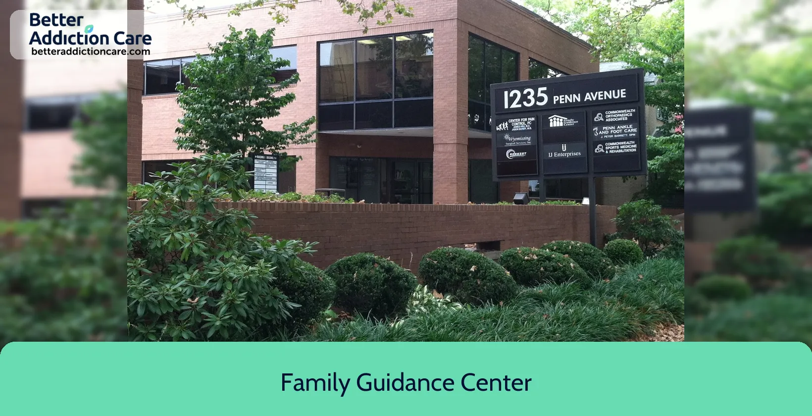 Family Guidance Center 1235 Penn Avenue 1 Family Guidance Center 1235 Penn Avenue 1