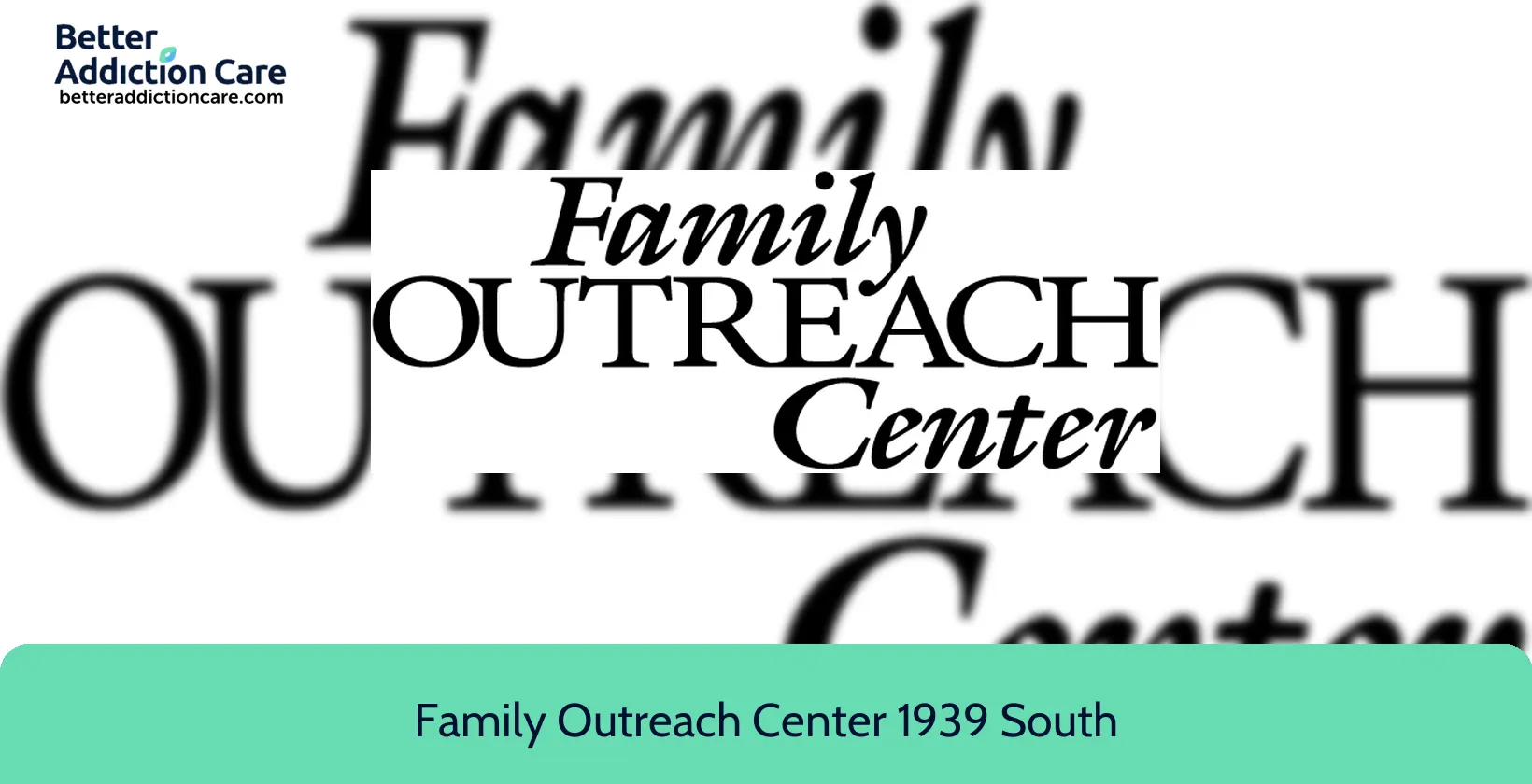 Family Outreach Center 1939 South Division 1 Family Outreach Center 1939 South Division 1