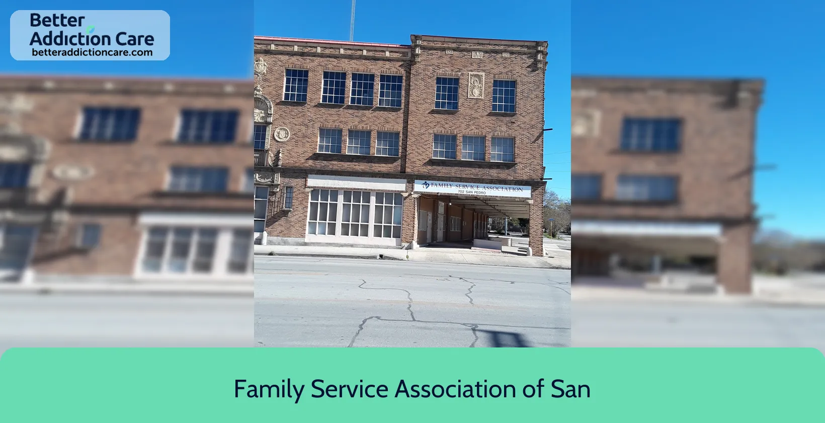 Family Service Association 702 San Pedro 1 Family Service Association 702 San Pedro 1