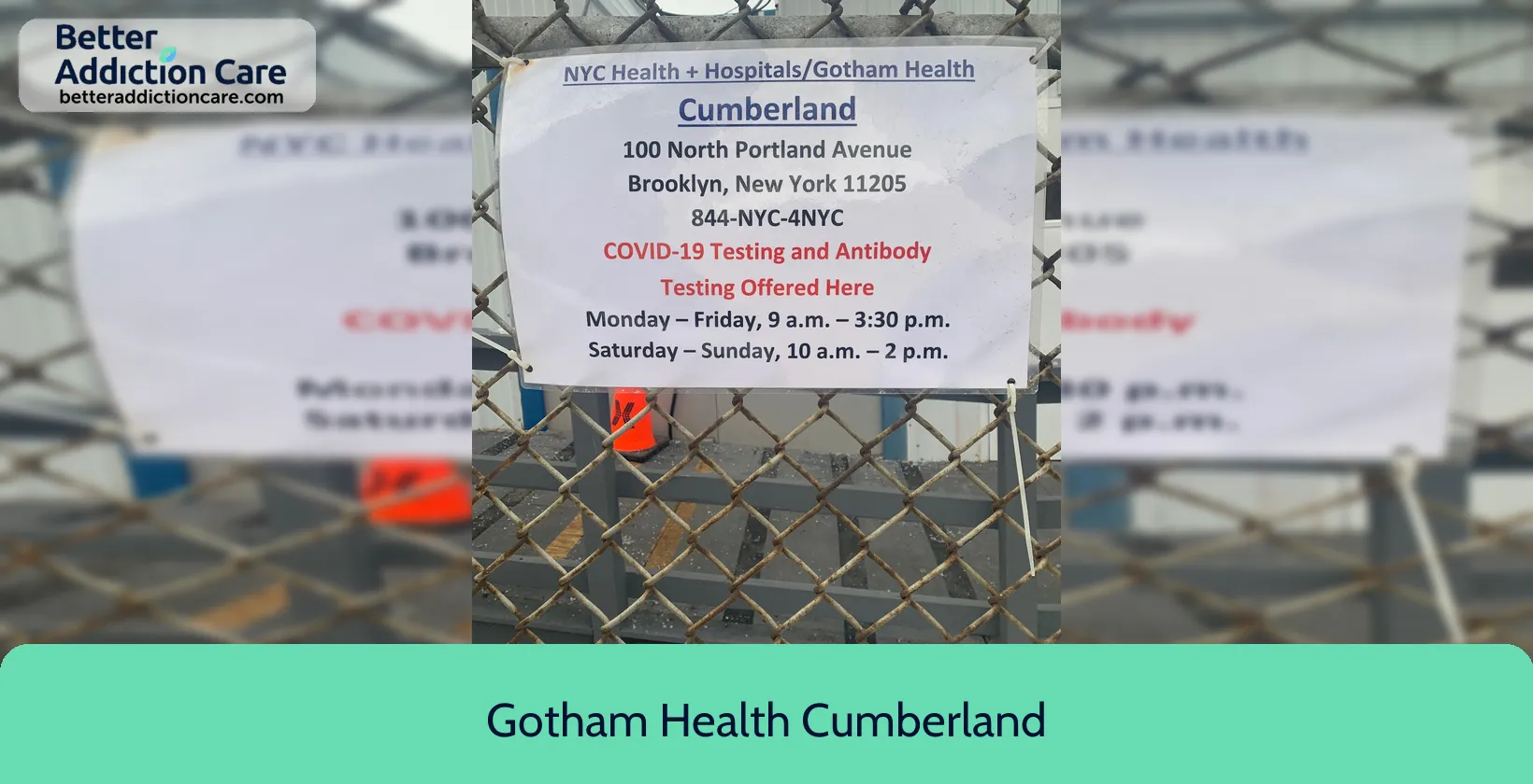 Gotham Health Cumberland 100 North Portland 1 Gotham Health Cumberland 100 North Portland 1