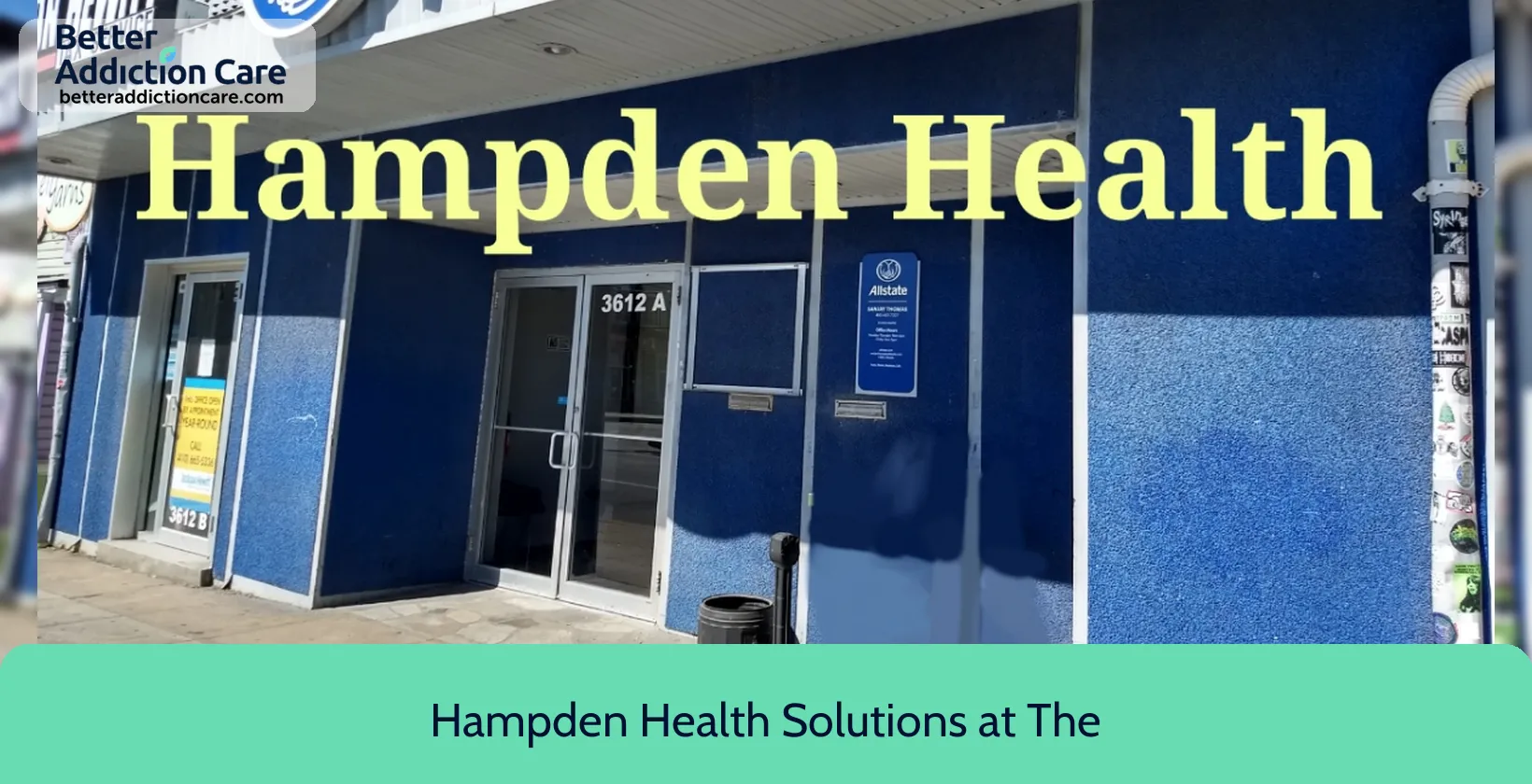 Hampden Health Solutions 3612 Falls Road 1 Hampden Health Solutions 3612 Falls Road 1