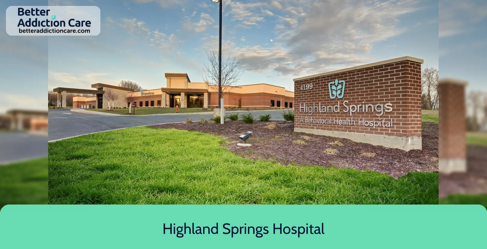 Highland Springs Hospital 4199 Millpond Drive 1 Highland Springs Hospital 4199 Millpond Drive 1