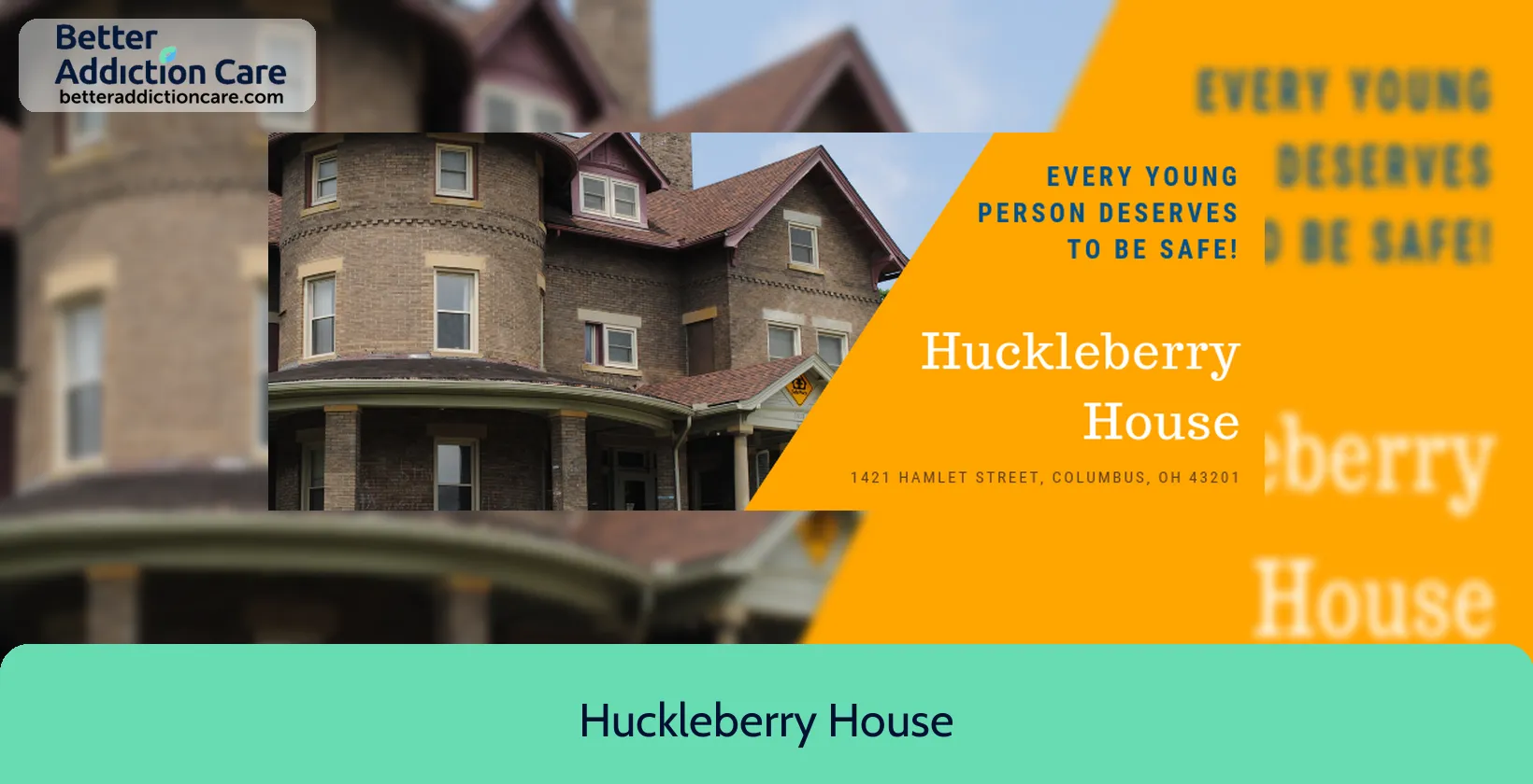 Huckleberry House 1421 Hamlet Street 1 Huckleberry House 1421 Hamlet Street 1