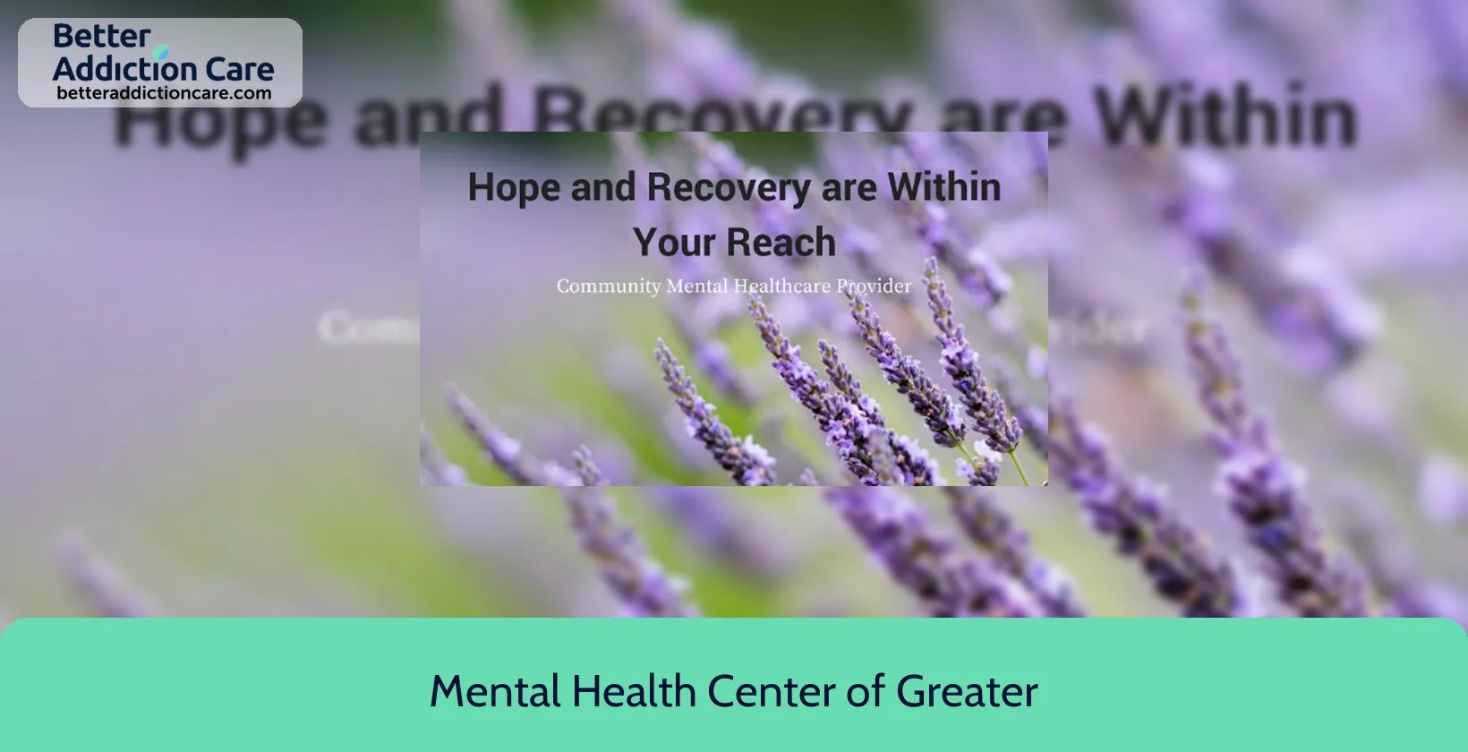 Mental Health Center 1555 Elm Street 1 Mental Health Center 1555 Elm Street 1