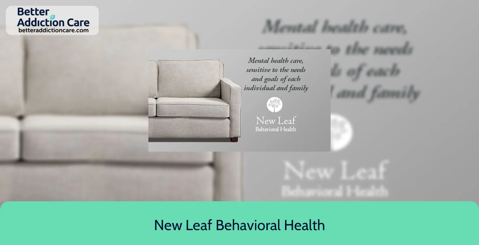 New Leaf Behavioral 3725 National Drive 1 New Leaf Behavioral 3725 National Drive 1