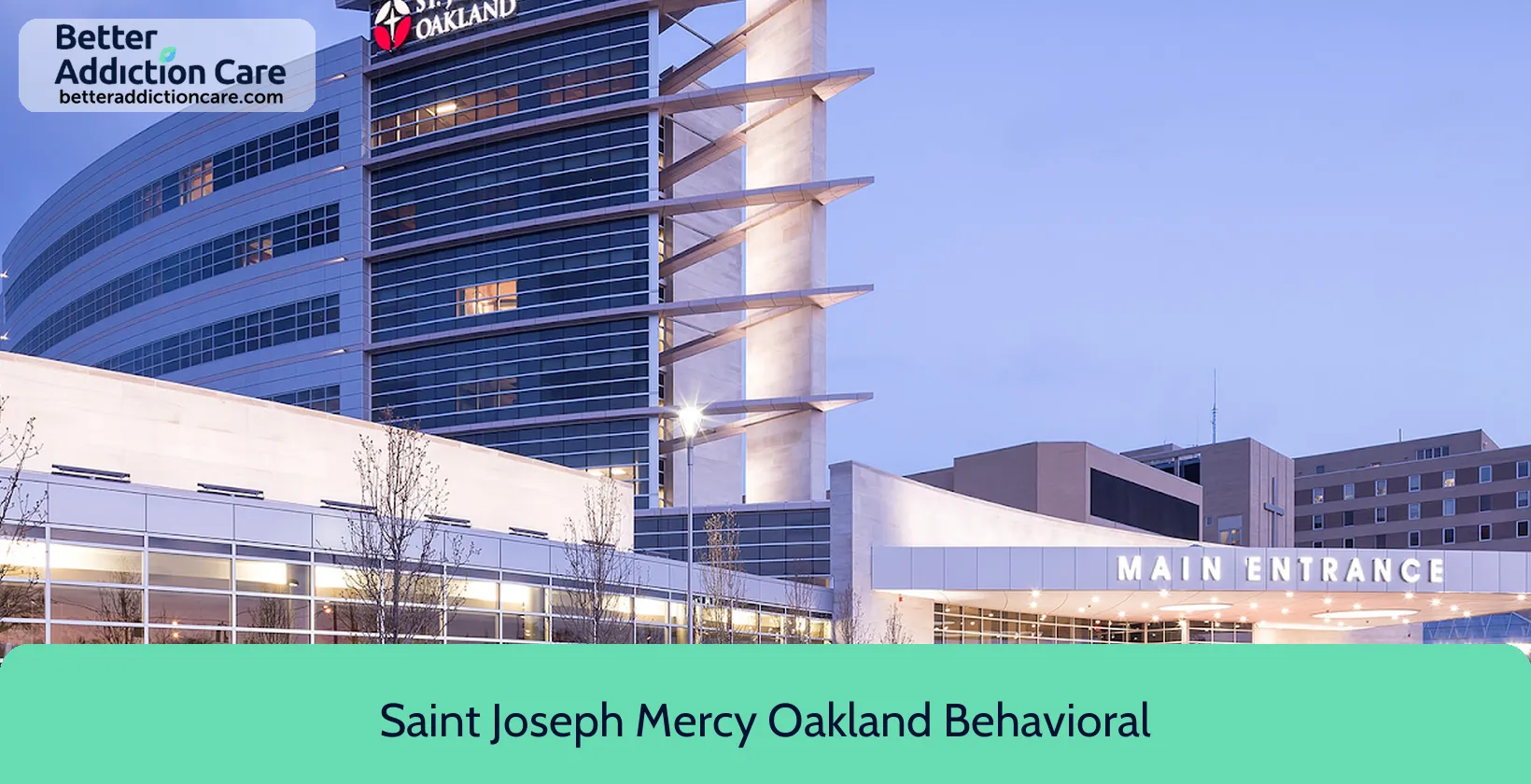 Saint Joseph Mercy 44405 Woodward Avenue 1 Saint Joseph Mercy 44405 Woodward Avenue 1