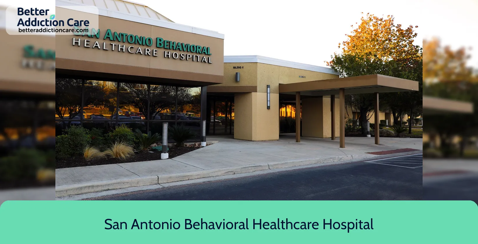 San Antonio Behavioral 8550 Huebner Road 1 San Antonio Behavioral 8550 Huebner Road 1
