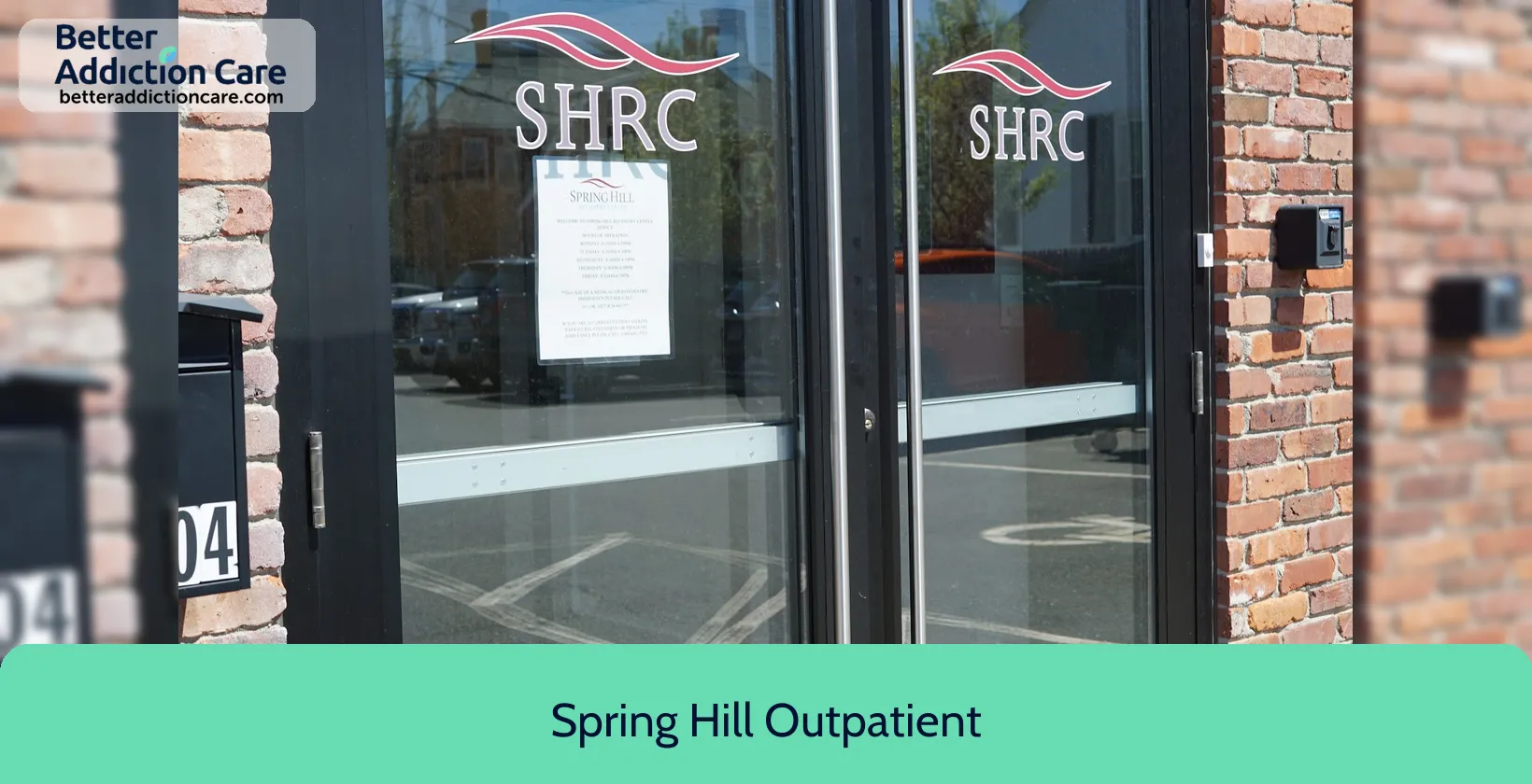 Spring Hill Outpatient 604 Washington Street 1 Spring Hill Outpatient 604 Washington Street 1