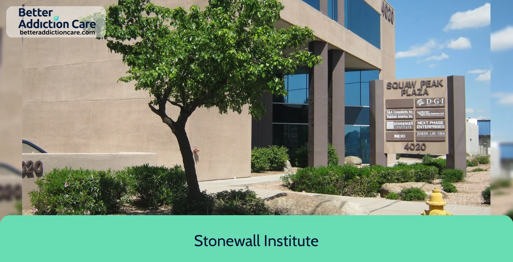 Stonewall Institute 4020 North 20th 1 Stonewall Institute 4020 North 20th 1