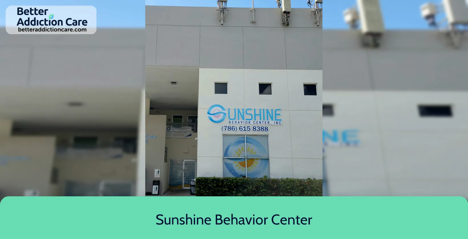 Sunshine Behavior Center 9600 SW 8th 1 Sunshine Behavior Center 9600 SW 8th 1