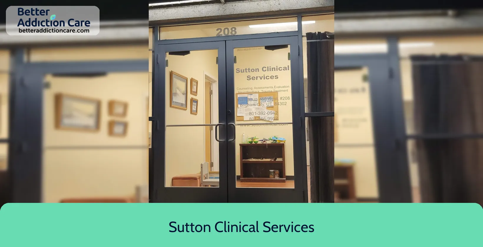 Sutton Clinical Services 1149 South 450 1 Sutton Clinical Services 1149 South 450 1