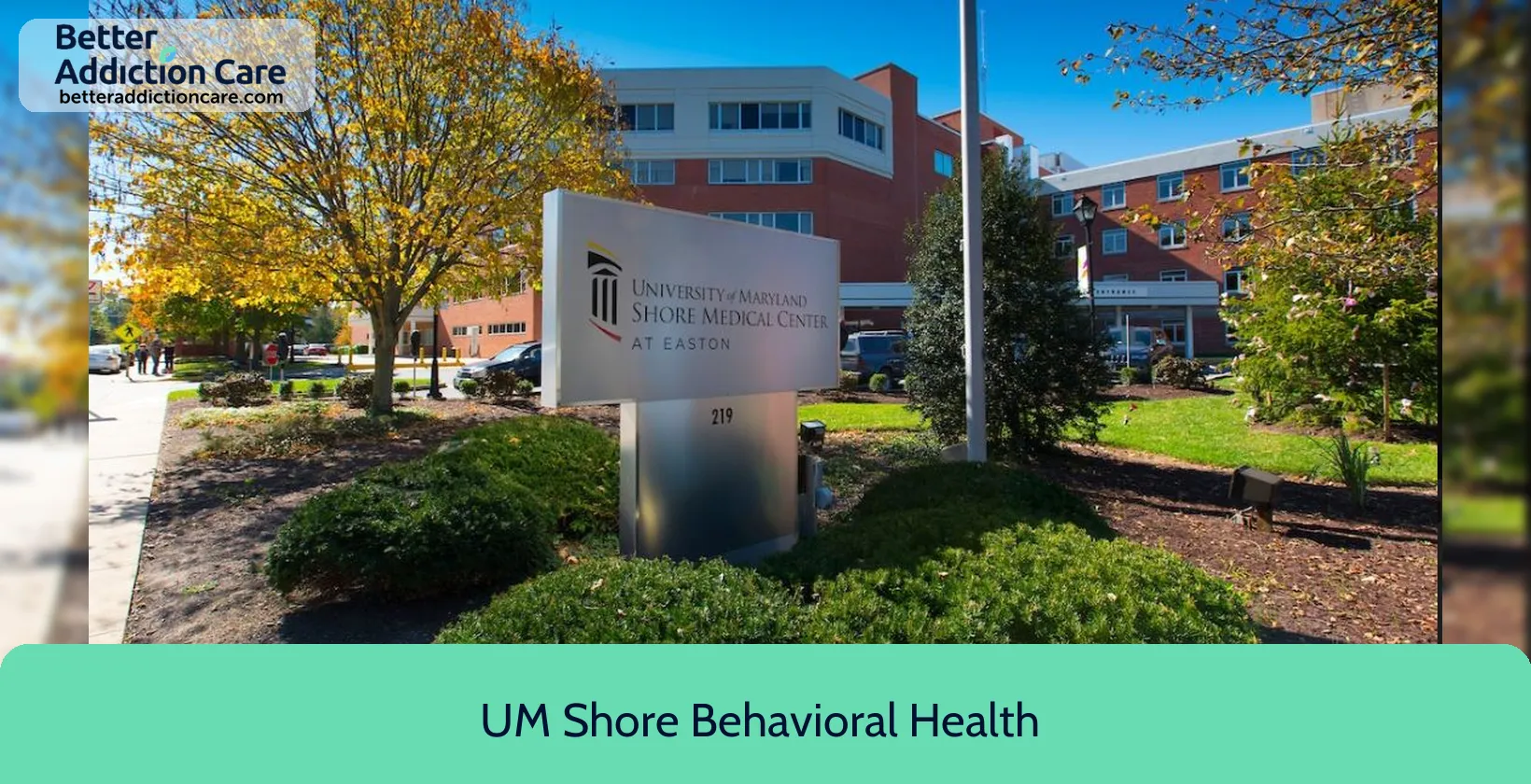 UM Shore Behavioral 219 South Washington 1 UM Shore Behavioral 219 South Washington 1