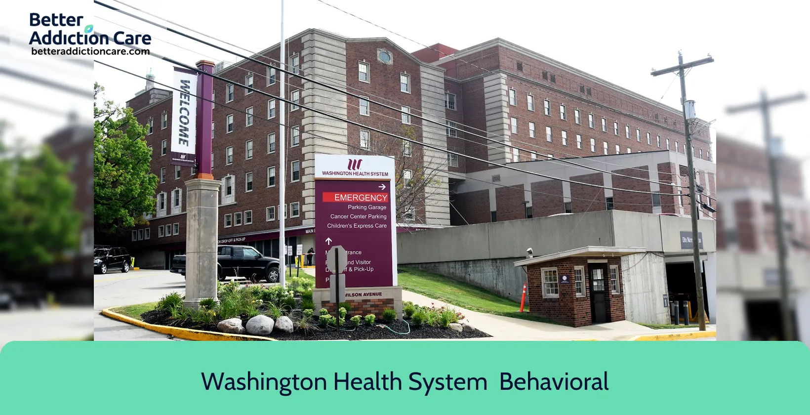 Washington Health System 155 Wilson Avenue 1 Washington Health System 155 Wilson Avenue 1